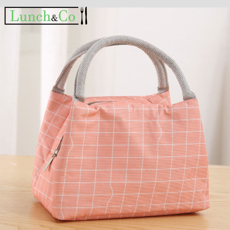 Sac Repas Isotherme Rose | Lunch&Co