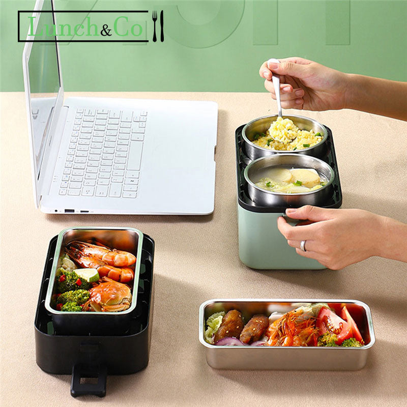 Smart Lunch Box Chauffante Blanche 2 Etages | Lunch&Co