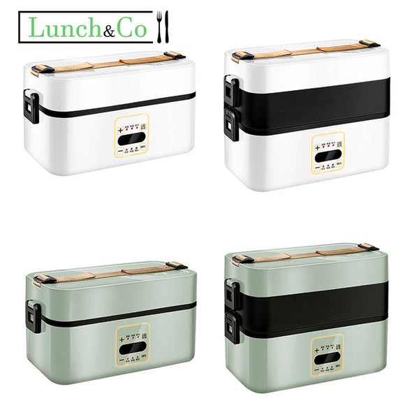 Lunch Box Chauffante Blanche Deux Etages