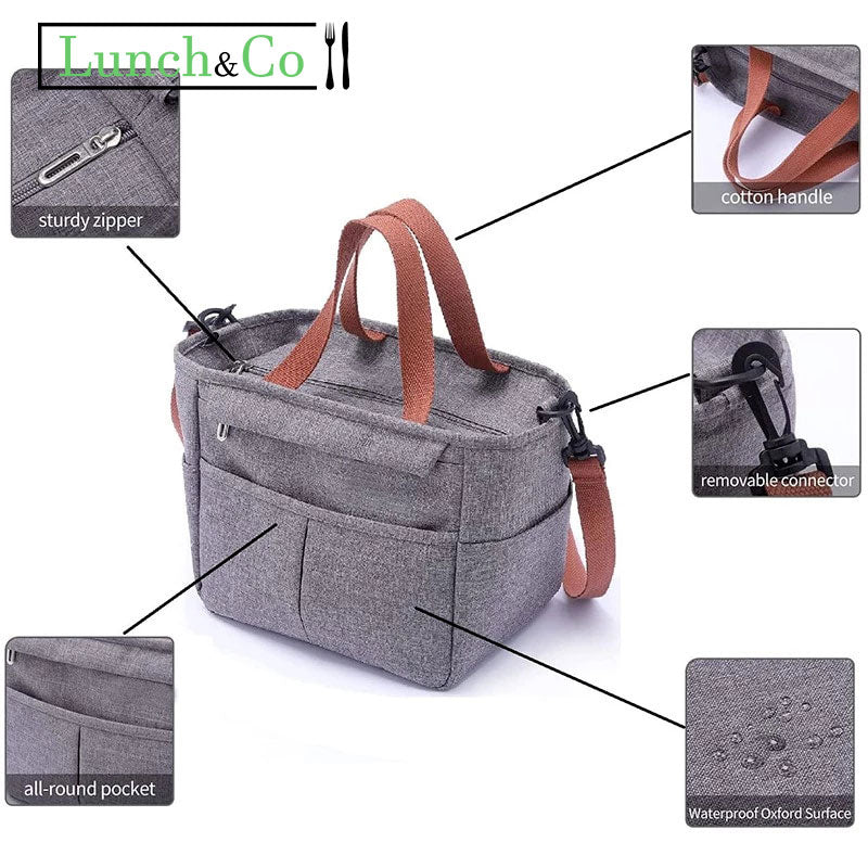The Lunch Bag Gris | Lunch&Co